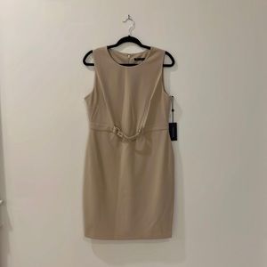 Tan Tommy Hilfiger Sheath Dress